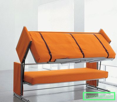 Sofa transformátor - fotka neobvyklých dizajnových riešení